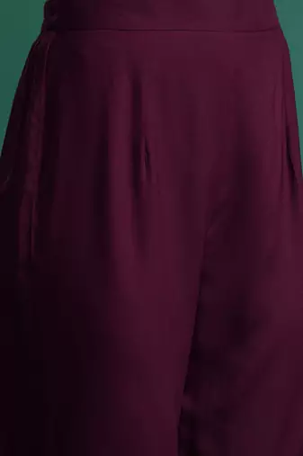 Ethnic Motifs Embroidered Sequinned Kurta with Trousers