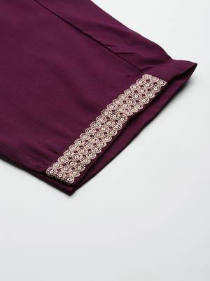 Ethnic Motifs Embroidered Sequinned Kurta with Trousers 7