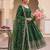 Designer green heavy zari & sequins work anarkali gown