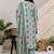 Women Floral Printed Regular Mirror Work Kurta & Trousers With Dupatta