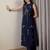 Women Woven Design Embroidered Cotton Kurta with Palazzos