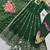 Designer green heavy zari & sequins work anarkali gown