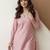 Women's stylish peach soft viscose silk kurta and pant casual wear co-ord set