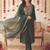 Women Ethnic Motifs Embroidered Regular Sequinned Liva Kurta with Trousers & With Dupatta