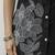 Women’s black cambric cotton embroidery work co-ord set with shirt style top and straight pant