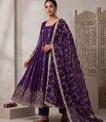 Designer jambli heavy zari & sequins work anarkali gown