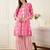 Floral Printed Thread Work Pure Cotton Kurta With Palazzos