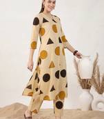 Women Printed Regular Pure Cotton Kurta with Trousers