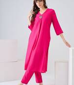Women Regular Liva Kurta with Trousers