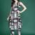 Geometric Printed Pleated Pure Cotton Kurta with Trousers