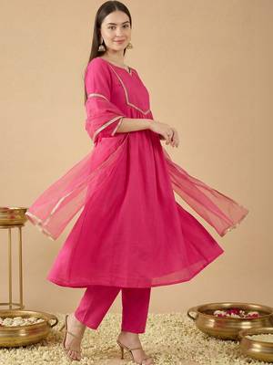 Women Empire Kurta with Trousers & With Dupatta 1