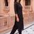 Women Regular Thread Work Kurta with Trousers