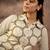 Geometric Printed Shirt Collar A-Line Kurta With Trousers