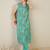 Floral Printed V-Neck Pure Cotton A-Line Kurta With Trouser