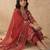 Women Floral Embroidered Regular Mirror Work Kurta with Trousers & With Dupatta