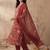 Women Floral Embroidered Regular Mirror Work Kurta with Trousers & With Dupatta