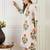 Women Floral Printed Pleated Pure Cotton Kurta with Trousers