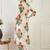 Women Floral Printed Pleated Pure Cotton Kurta with Trousers