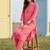 Women Leheriya Dyed Regular Sequinned Kurta with Trousers
