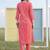 Women Leheriya Dyed Regular Sequinned Kurta with Trousers