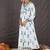 Women Floral Printed Angrakha Pure Cotton Kurta with Trousers