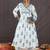Women Floral Printed Angrakha Pure Cotton Kurta with Trousers