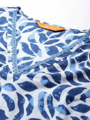 Printed Pure Cotton Kurta with Trousers 2