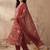 Women Floral Embroidered Regular Mirror Work Kurta with Trousers & With Dupatta