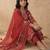 Women Floral Embroidered Regular Mirror Work Kurta with Trousers & With Dupatta