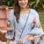 Women Floral Printed Regular Chanderi Silk Kurta with Trousers & With Dupatta
