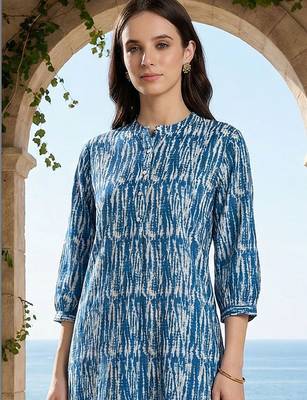 Women Printed Regular Pure Cotton Kurta with Trousers 2