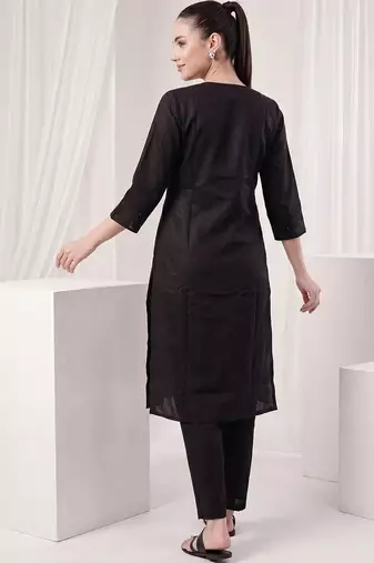 Women Ethnic Motifs Regular Kurta with Trousers