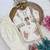 White japan satin rich embroidery with sequence work dress set for girls kids