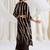 Women Striped Printed Beads and Stones Kurta with Palazzos