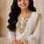White fendi silk rich embroidery with sequence work dress set for girls kids