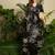 Women Black Viscose Rayon Floral Printed Regular Kurta with Trousers Set