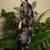 Women Black Viscose Rayon Floral Printed Regular Kurta with Trousers Set