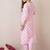 Floral Printed Round Neck Pure Cotton Straight Kurta With Trouser