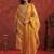 Women Leheriya Printed Regular Thread Work Kurta with Trousers & With Dupatta