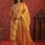 Women Leheriya Printed Regular Thread Work Kurta with Trousers & With Dupatta