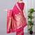 Pink  soft banarasi silk saree with zari weaving meenakari design