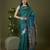 Rama green soft banarasi silk saree with zari weaving meenakari design