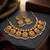 Handcrafted antique gold-plated ethnic necklace set with ruby stones & pearl drops | traditional indian jewelry