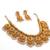 Handcrafted antique gold-plated ethnic necklace set with ruby stones & pearl drops | traditional indian jewelry