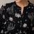 Quirky Printed Mandarin Collar A-Line Kurta With Trousers