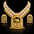 Handcrafted elephant motif gold-plated pearl necklace set - traditional ethnic jewelry for weddings & festivals