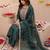 Women Ethnic Motifs Embroidered Regular Thread Work Liva Kurta with Trousers & With Dupatta