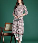 Paisley Printed Pure Cotton Kurta with Trousers