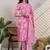 Women Floral Printed Regular Pure Cotton Kurta with Trousers & With Dupatta