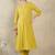 Women Pleated Kurta with Trousers